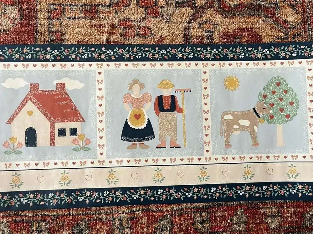Vintage Country Farmhouse Wallpaper Border 10 Yards BHL4906